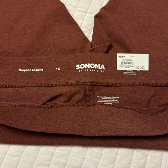 Cropped leggings 1x Sonoma Brand new w tags - Picture 3 of 4